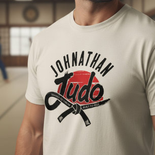 Judo - Svart bälte - Uppgående sol T Shirt