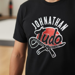 Judo - Svart bälte - Uppgående sol T Shirt