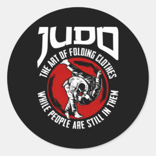 Judo the Folding medan människor fortfarande är de Runt Klistermärke