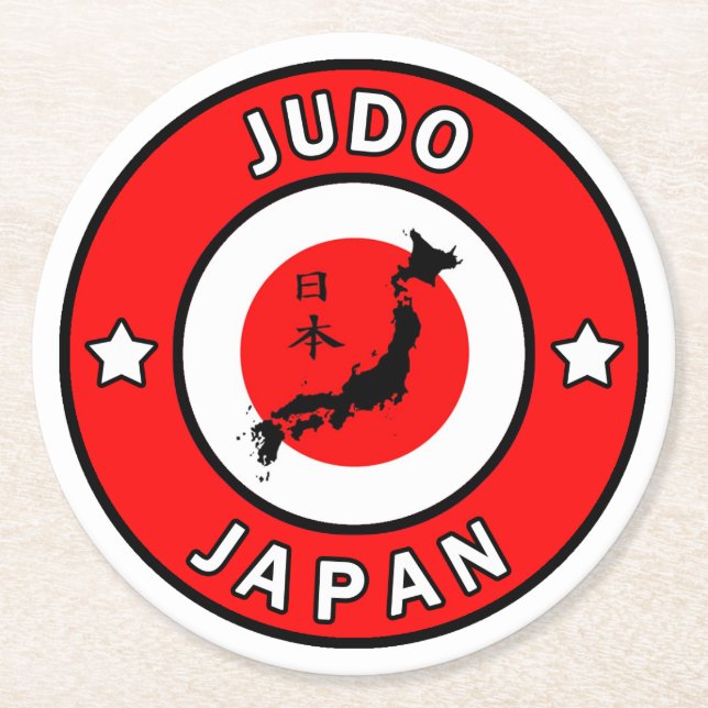 Judo Underlägg Papper Rund (Framsidan)