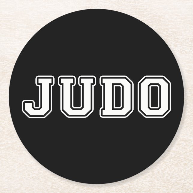 Judo Underlägg Papper Rund (Framsidan)