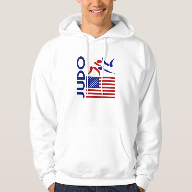 Judo United States Sweatshirt Med Luva (Framsida)
