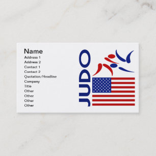Judo United States Visitkort