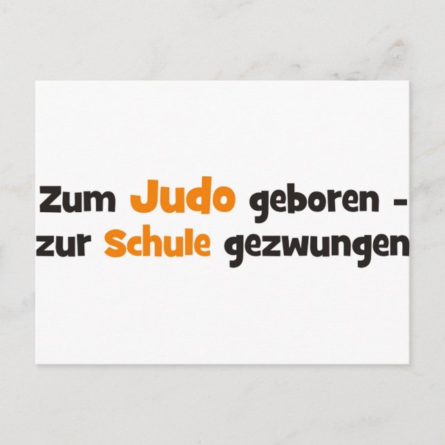 Judo Vykort (Framsida)