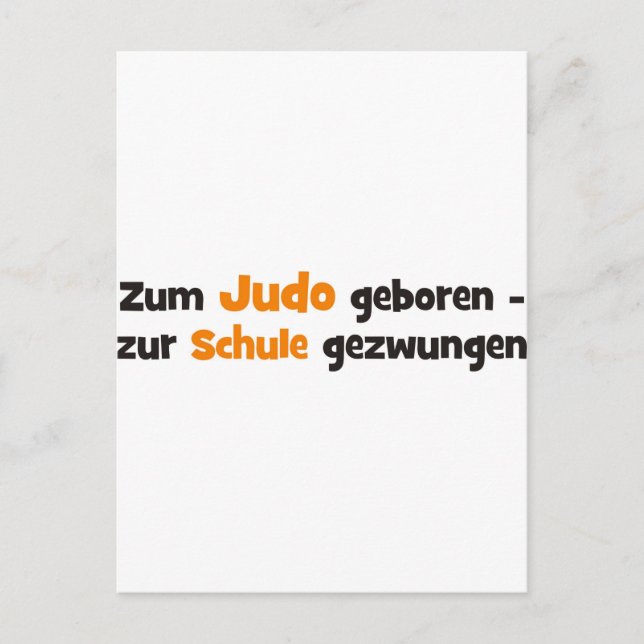 Judo Vykort (Framsida)