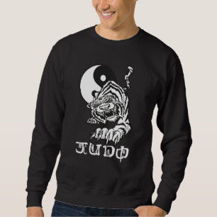 Judo Yin Yang Tiger Lång Ärmad Tröja