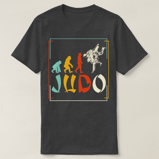 Judoist Evolution Judoka Gift Judo T Shirt (Design framsida)