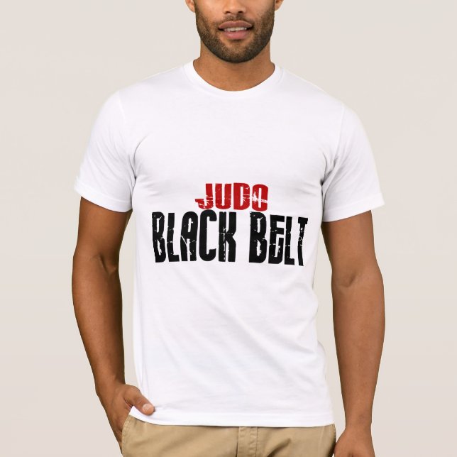 Judosvartbälte T-shirt (Framsida)