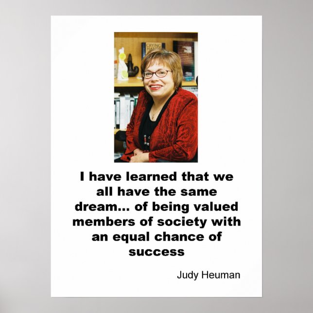 Judy Heuman Poster (Framsidan)