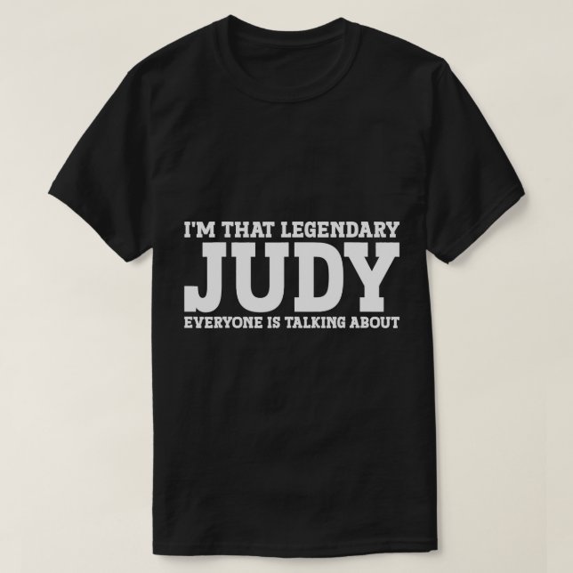 Judy Personal Namn Women Girl Funny Judy T-Shirt (Design framsida)