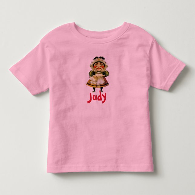 Judy Puppet, lägg till text Tee Shirt (Framsida)