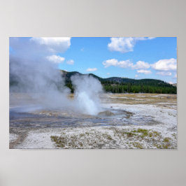 Juel Geyser, nationalparken Yellowstone Poster