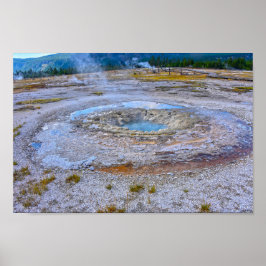 Juel Geyser, nationalparken Yellowstone Poster