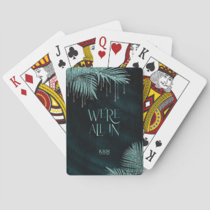 Juel Handflatan Löv Bröllop all in Teal ID830 Casinokort