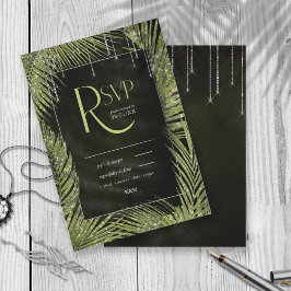 Juel Handflatan Löv Bröllop Grönt ID830 OSA Kort