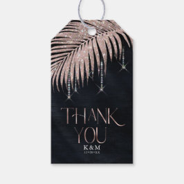 Juel Handflatan Löv Bröllop Ro Guld/marin ID830 Presentetikett