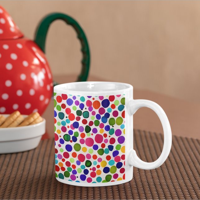 Juel Tone Watercolor Dots Kaffemugg (Skapare uppladdad)