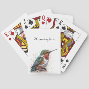 Jueled Hummingbird Sergranat, anpassningsbar Casinokort