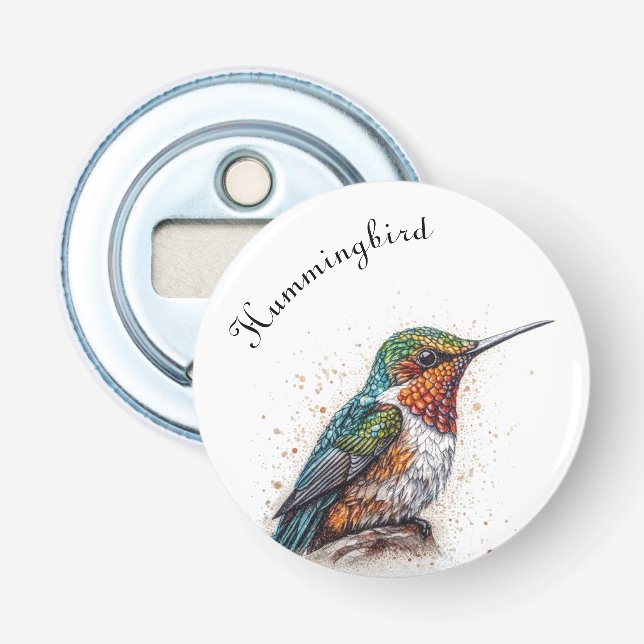 Jueled Hummingbird Sergranat, anpassningsbar Flasköppnare (Framsidan)