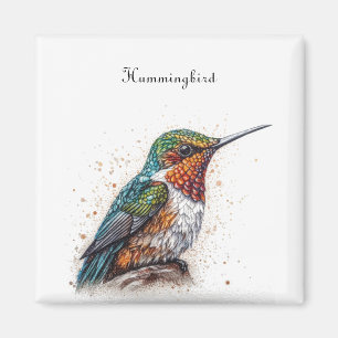 Jueled Hummingbird Sergranat, anpassningsbar Magnet