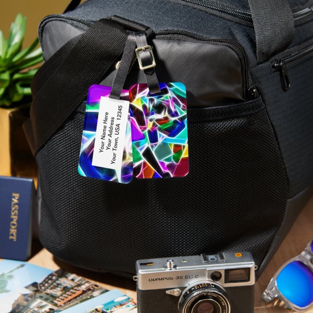Jueled Luggage Tag Bagagebricka (Fram & Baksida)
