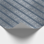 Juelry Celtic Ornamtic Rand Blue Navy Silver Presentpapper<br><div class="desc">Minimalism och elegance Glam och Chic Delikat Wrapping Papper</div>