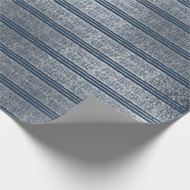 Juelry Celtic Ornamtic Rand Blue Navy Silver Presentpapper