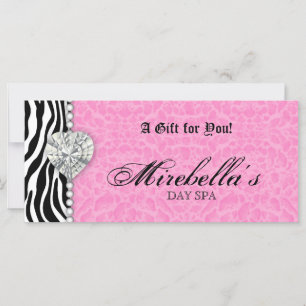 Juelry Gift Certificate Zebra Rosa Leopard