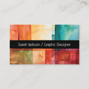 Jueltone Färg blocks Graphic Artist Visitkort