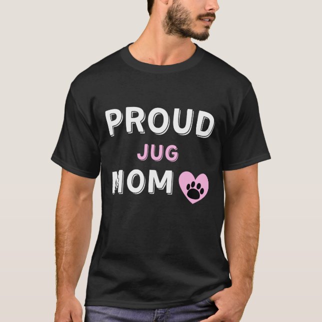 Jug Hund Mamma T Shirt (Framsida)