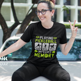 Jugar Pickleball Ejercita La Memoria T Shirt
