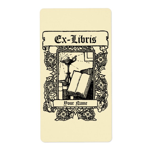 Jugend oljelampa Ex Libris-mall Fraktsedel (Framsidan)