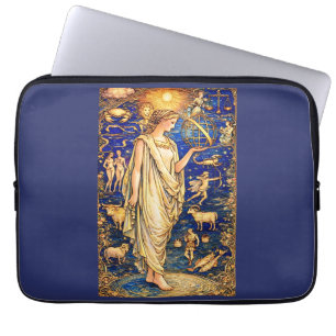 Jugend Zodiak Gudinnan Celestial Illustration Laptop Fodral