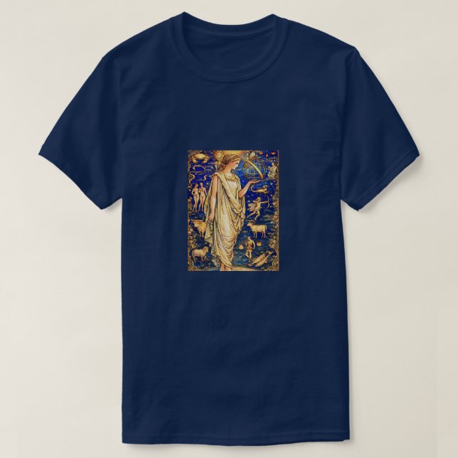 Jugend Zodiak Gudinnan Celestial Illustration T Shirt (Design framsida)