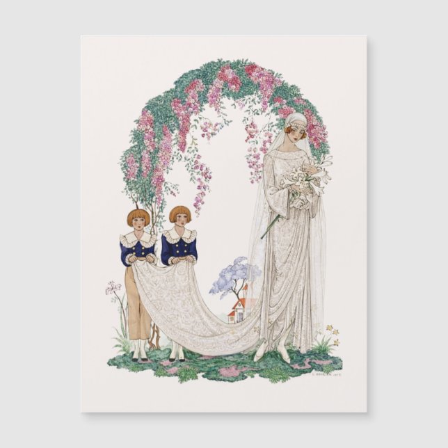 Jugendbröllopsillustration – Vintage brud (Framsida)