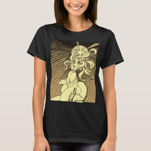 Jugendflickan som sträcker sig mot stjärnorna t shirt