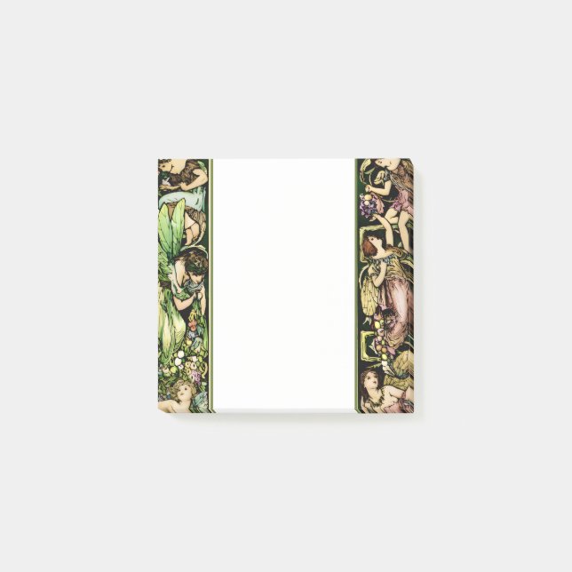 Jugendkonst illustration av feer post-it block (Framsida)