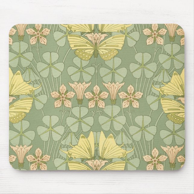 Jugendstil Fjärilsträdgård - Musmatta (Framsidan)