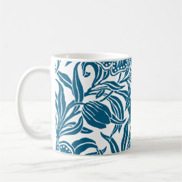 Jugendstil Vintage Botanisk Blommig Mönster Kaffemugg