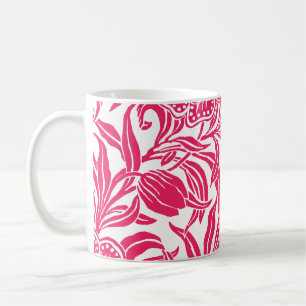 Jugendstil Vintage Botaniskt Blommönster Kaffemugg