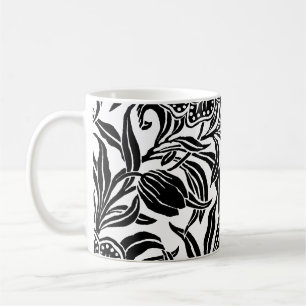 Jugendstil Vintage Botaniskt Blommönster  Kaffemugg