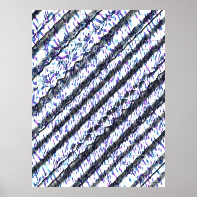 Jugendstilar OP Art Mönster  Poster (Framsidan)