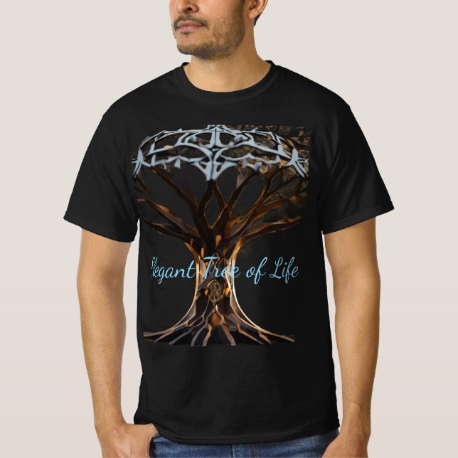 Jugendträdet i geometrisk harmoni t shirt (Framsida)