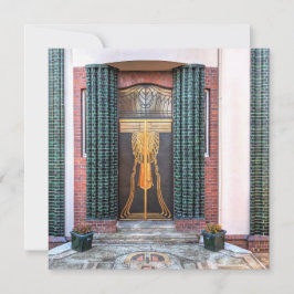 Jugenstill Door Julkort