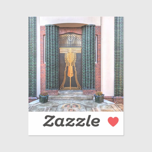 Jugenstill Door Klistermärken (Ark)