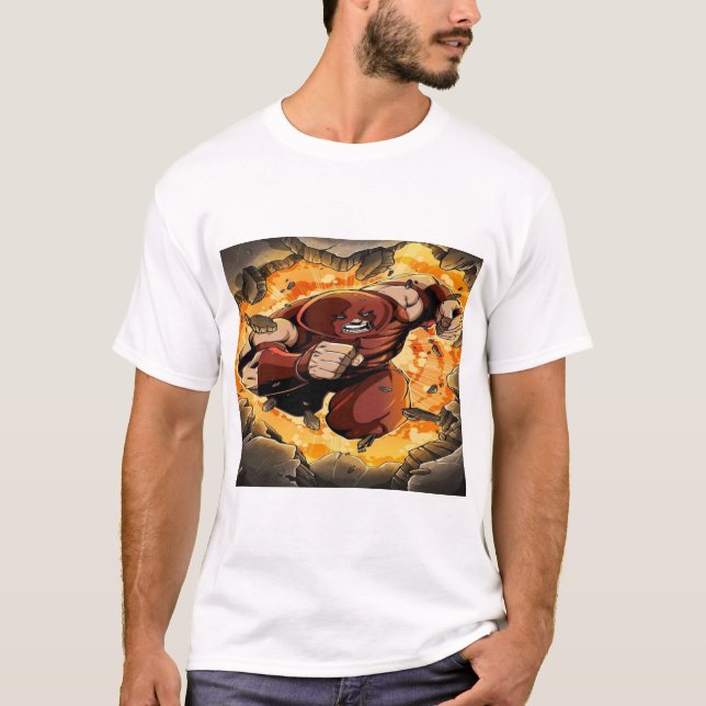 Juggernaut X-Men: Poder Imparable T Shirt (Framsida)