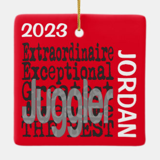 Juggler Extraordinaire ANPASSNINGSBAR Julgransprydnad Keramik