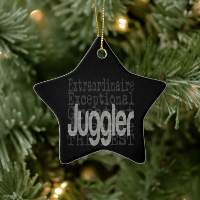 Juggler Extraordinaire Ceramic Ornament (Träd)