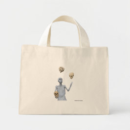 Juggler Juggling Döskallars Fantasy Art Tote Bag Mini Tygkasse