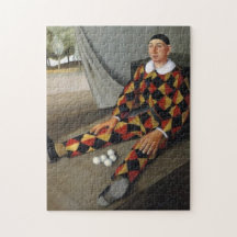 Juggler vid Circus (av Antonio Donghi)